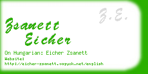 zsanett eicher business card